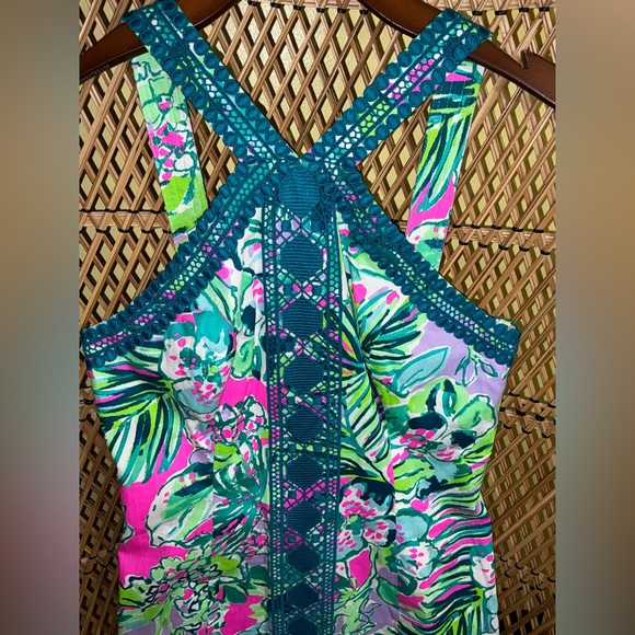 Vena NWT Stretch Shift Dress Early Bloomer Size 4 - Picture 16 of 16